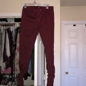 Maroon joggers
